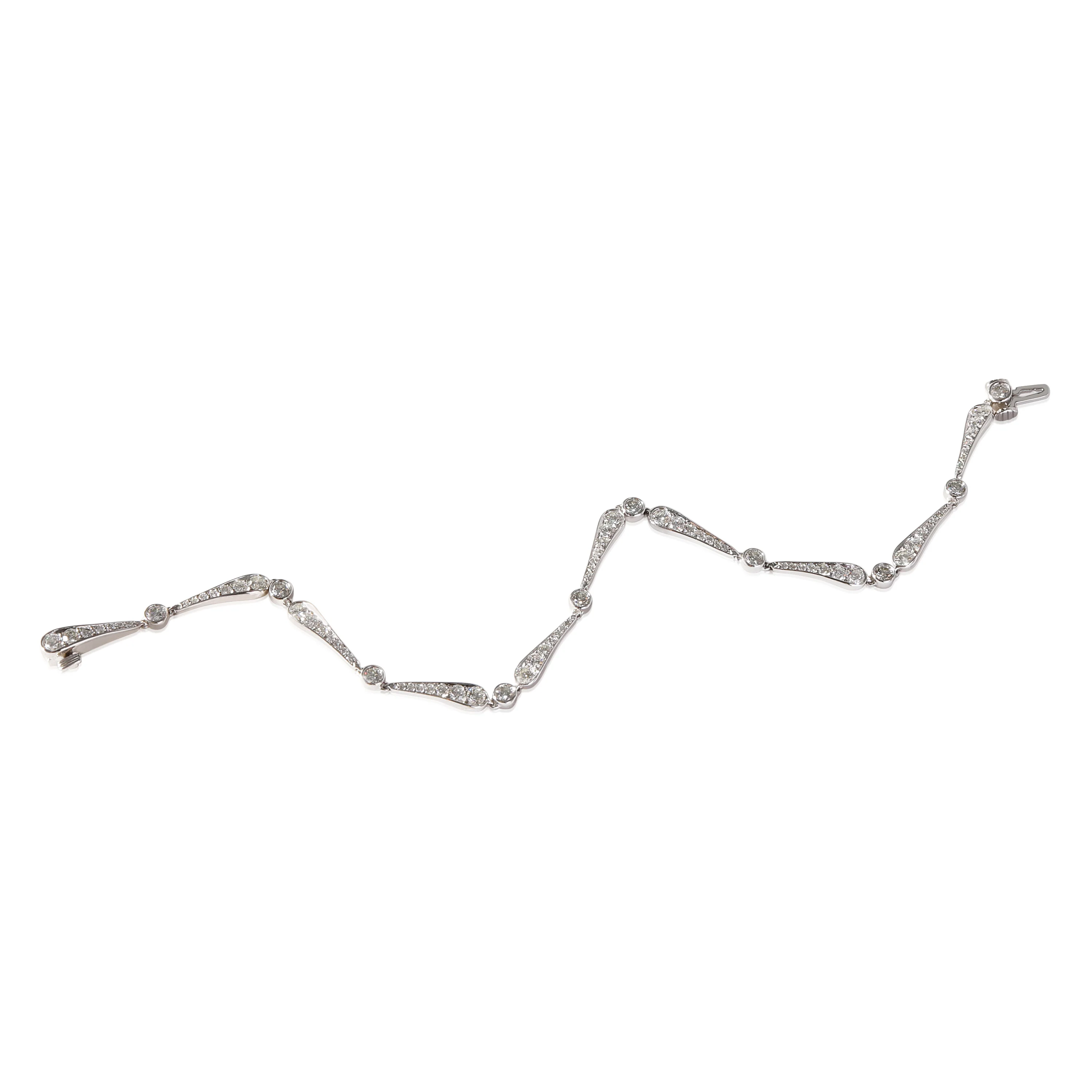 Tiffany & Co. Jazz Diamond Bracelet in Platinum 1.70 CTW - Image 3