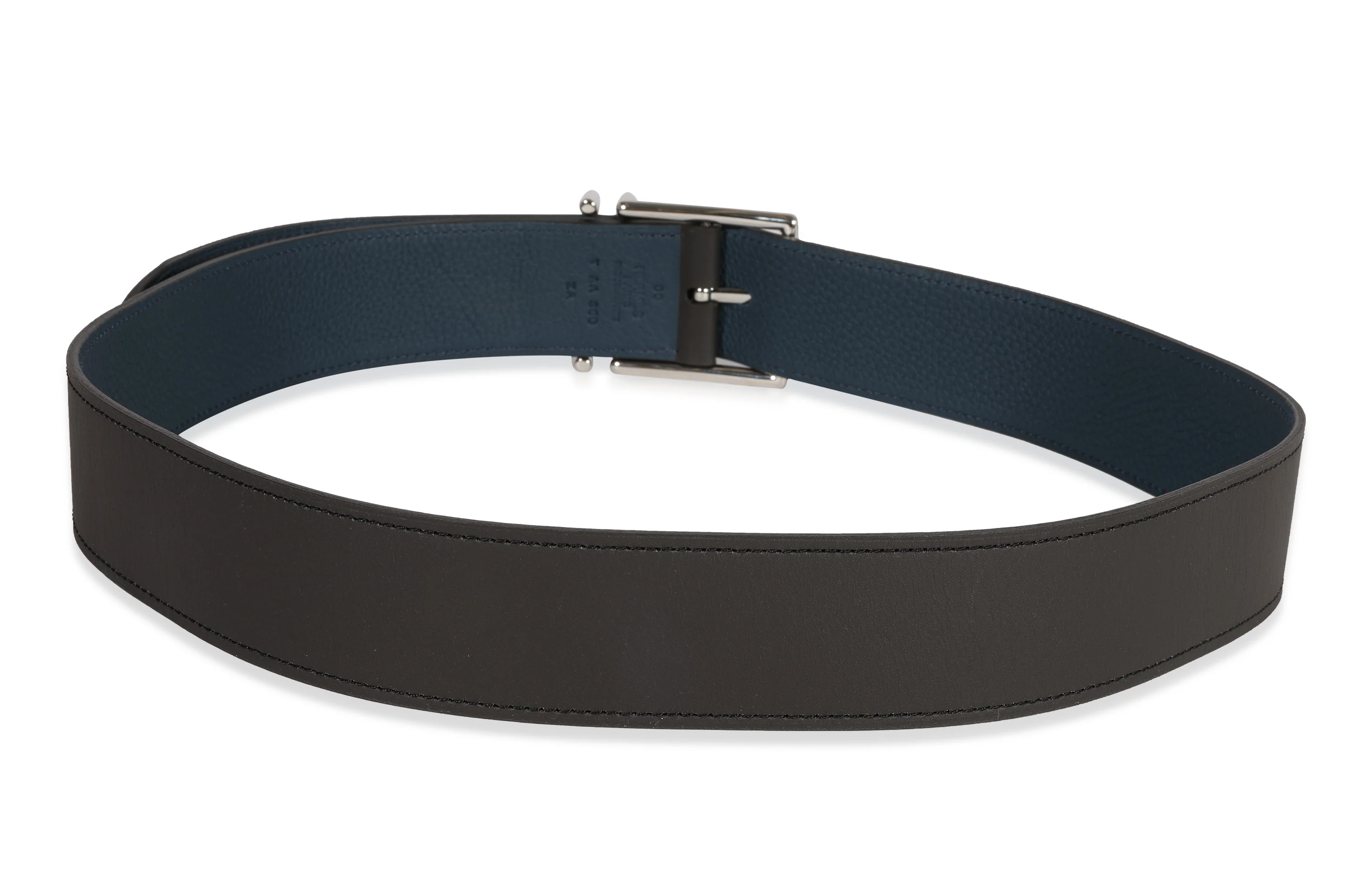 Hermès Macassar Chamonix & Bleu Ocean Togo Nathan 40 Reversible Belt 90 - Image 3