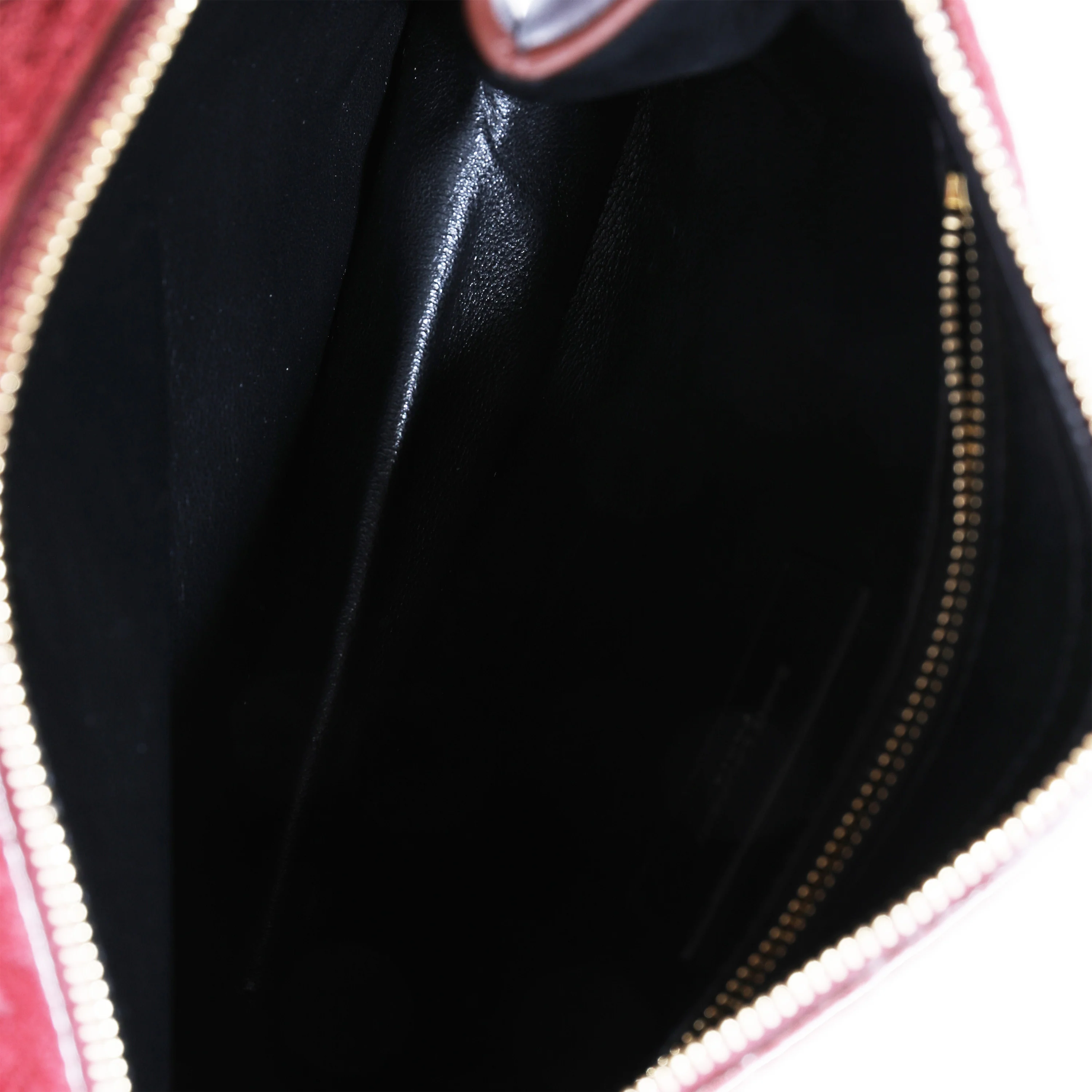 Burgundy Suede & Leather All-Over Monogram Bag - Image 8