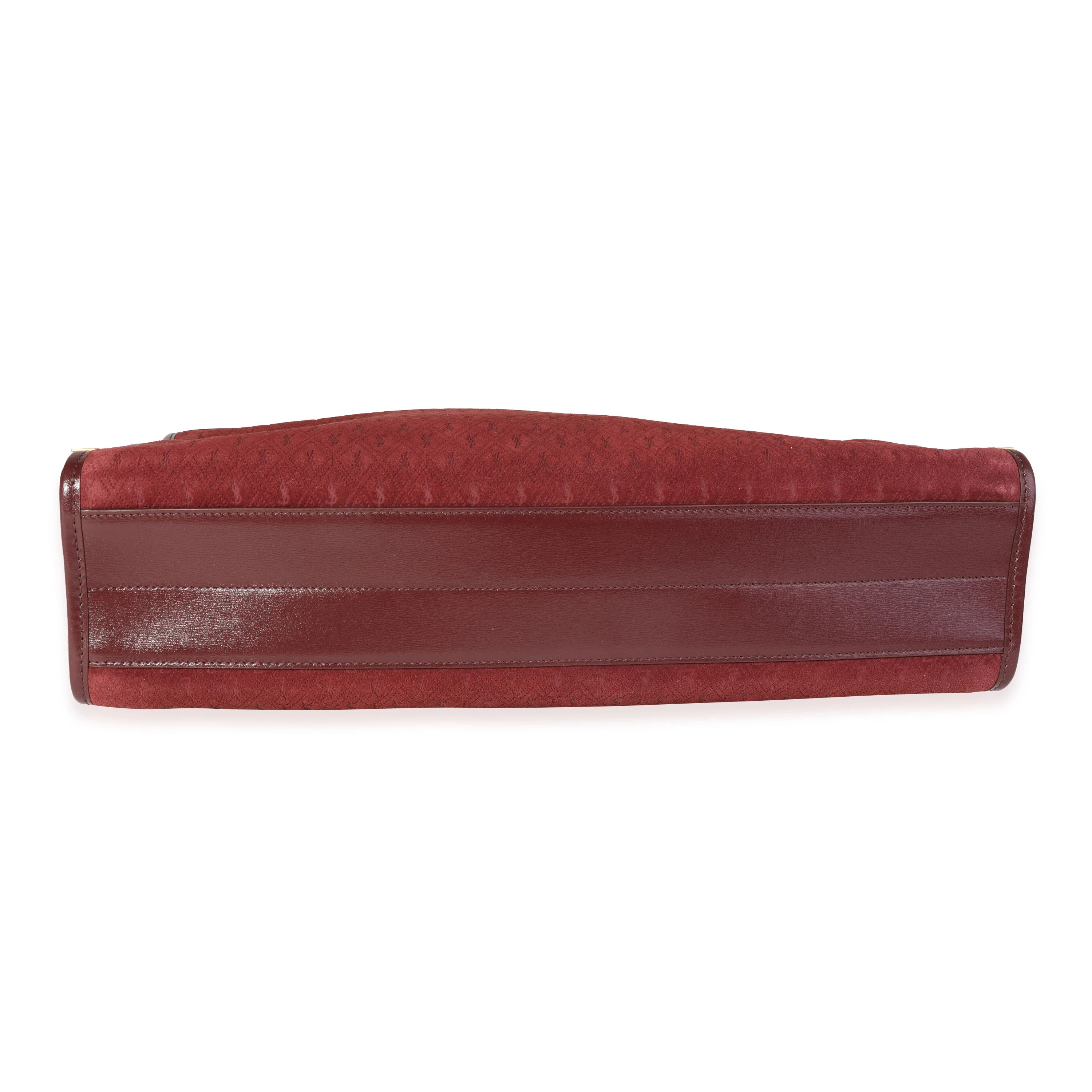 Rouge Suede & Leather All-Over Monogram Tote - Image 5