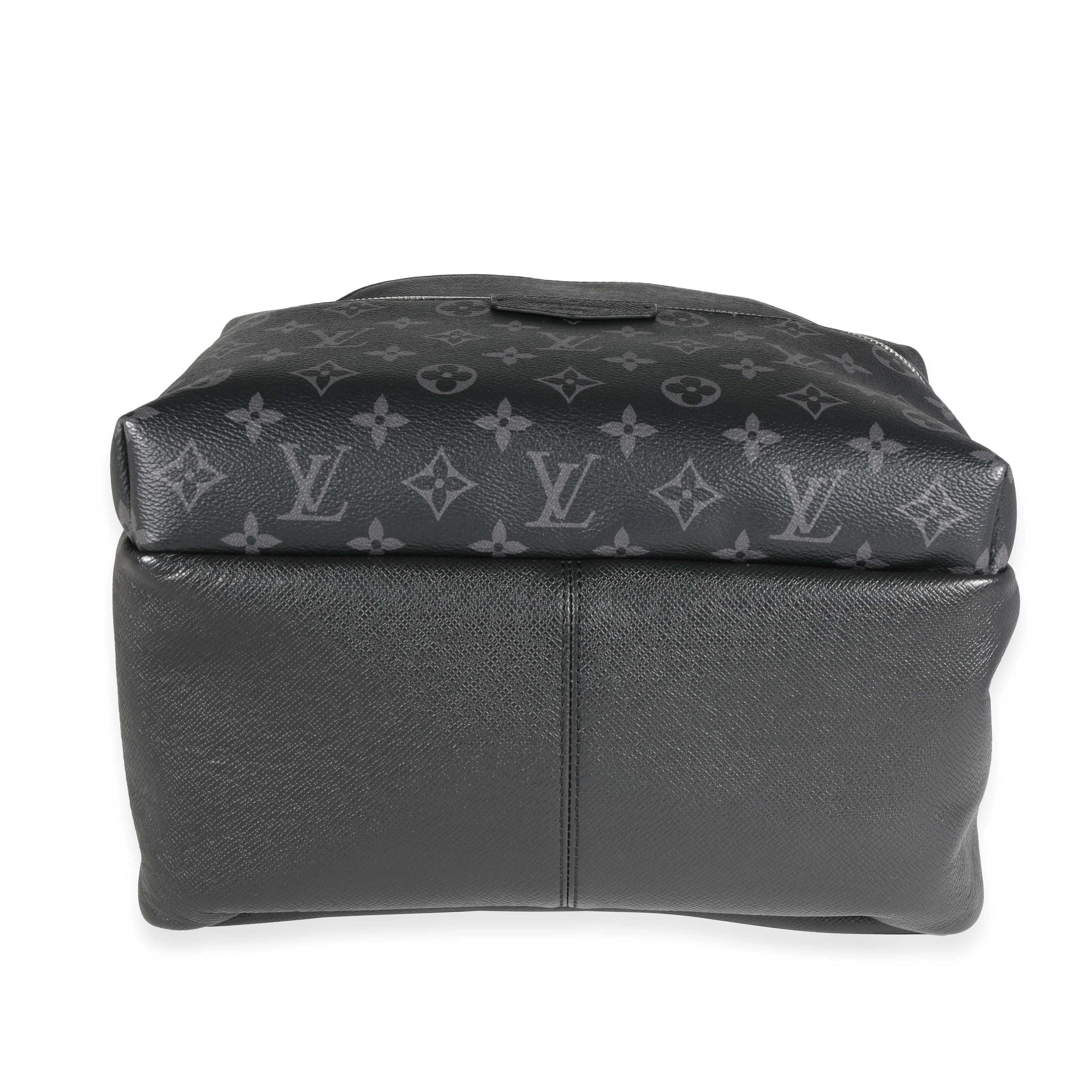 Louis Vuitton Black Monogram Eclipse & Taiga Discovery Backpack - Image 4