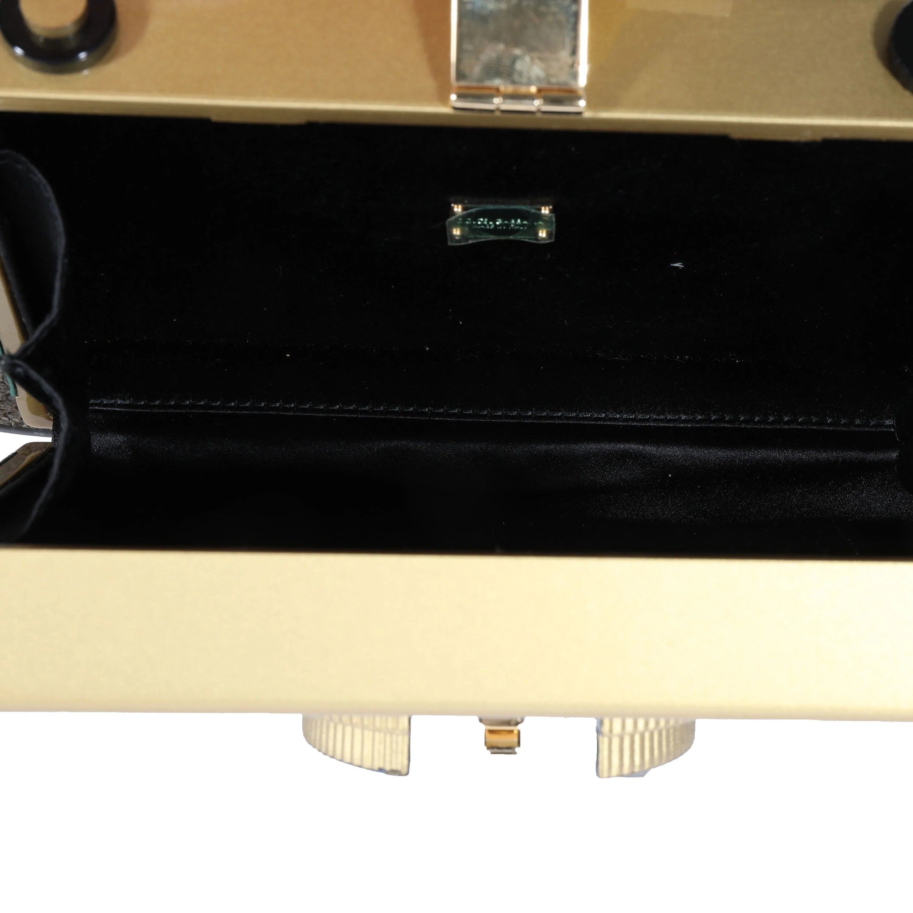 Green Embossed Gold Resin Camera Case Bag - Image 7