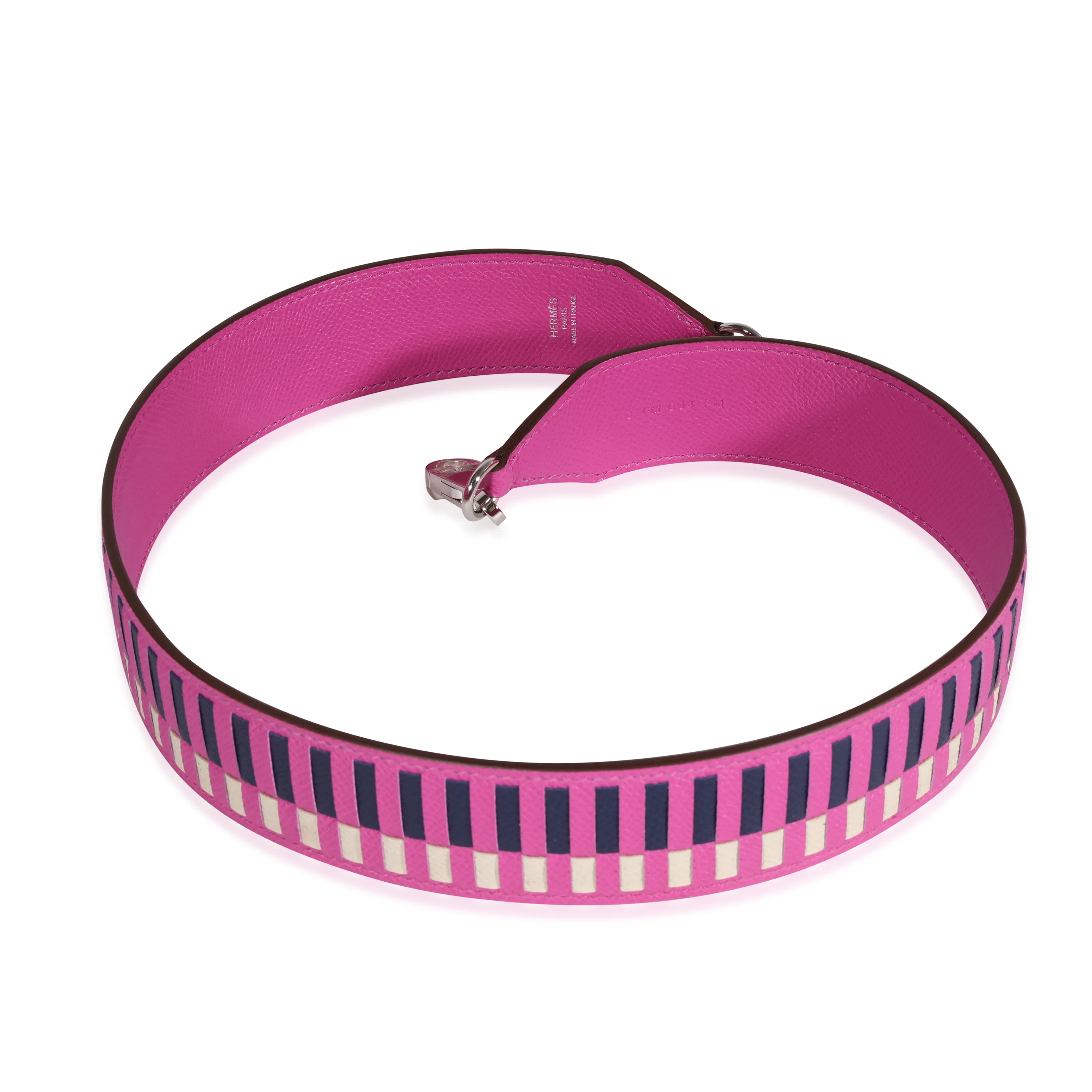 Magnolia, Bleu Saphir, & Craie Epsom Tressage Shoulder Strap - Image 3