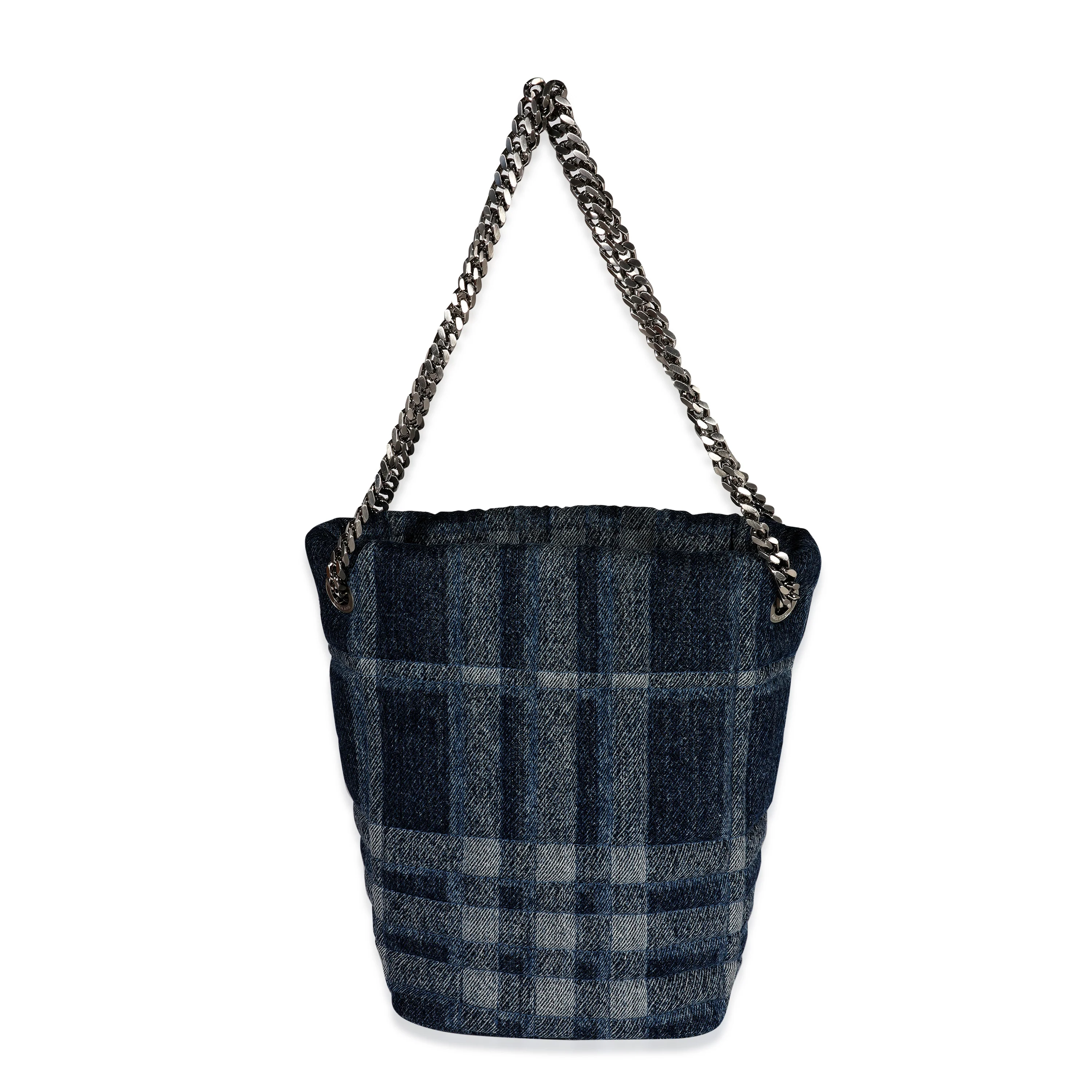 Blue Denim Small Lola Bucket Bag - Image 3
