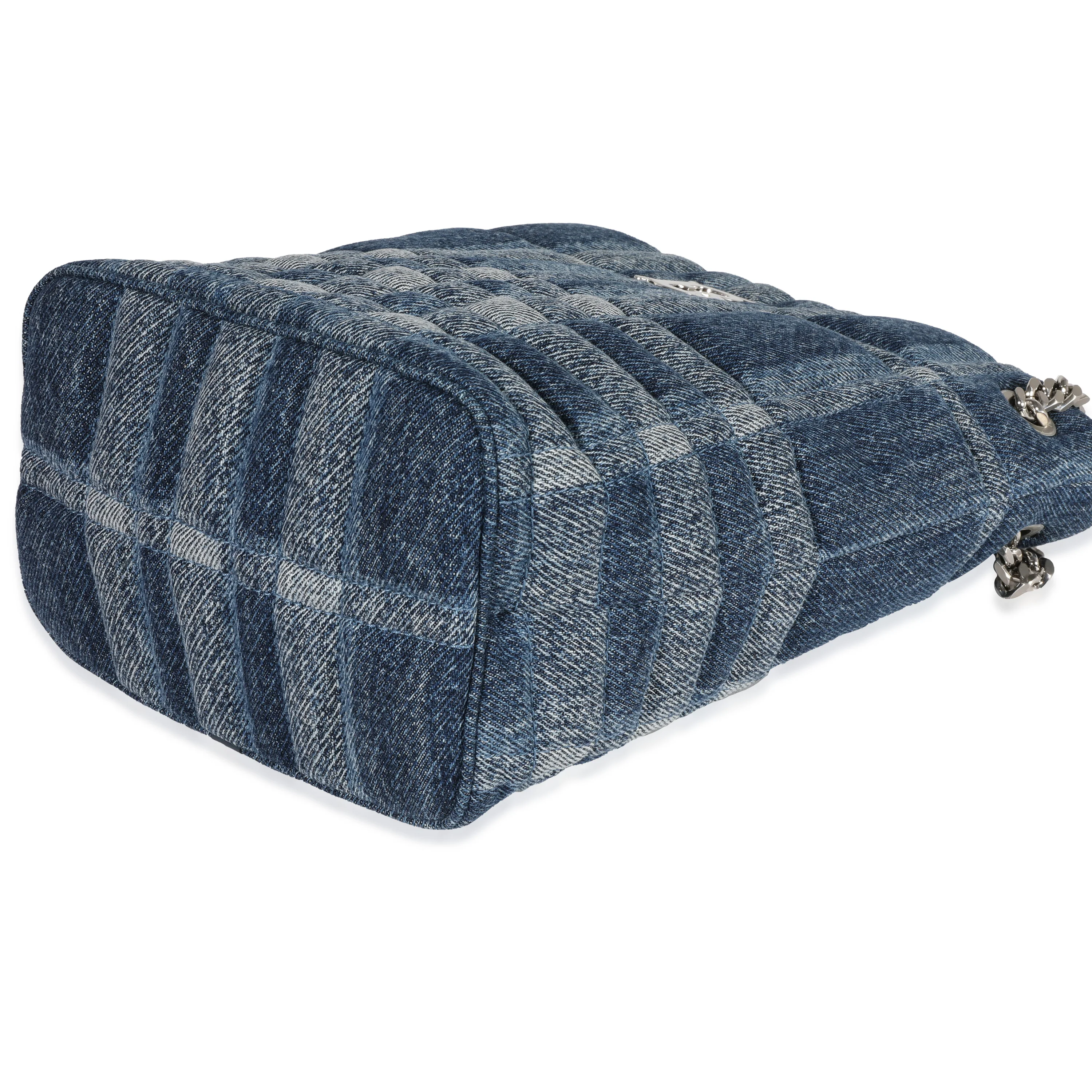 Blue Denim Small Lola Bucket Bag - Image 7