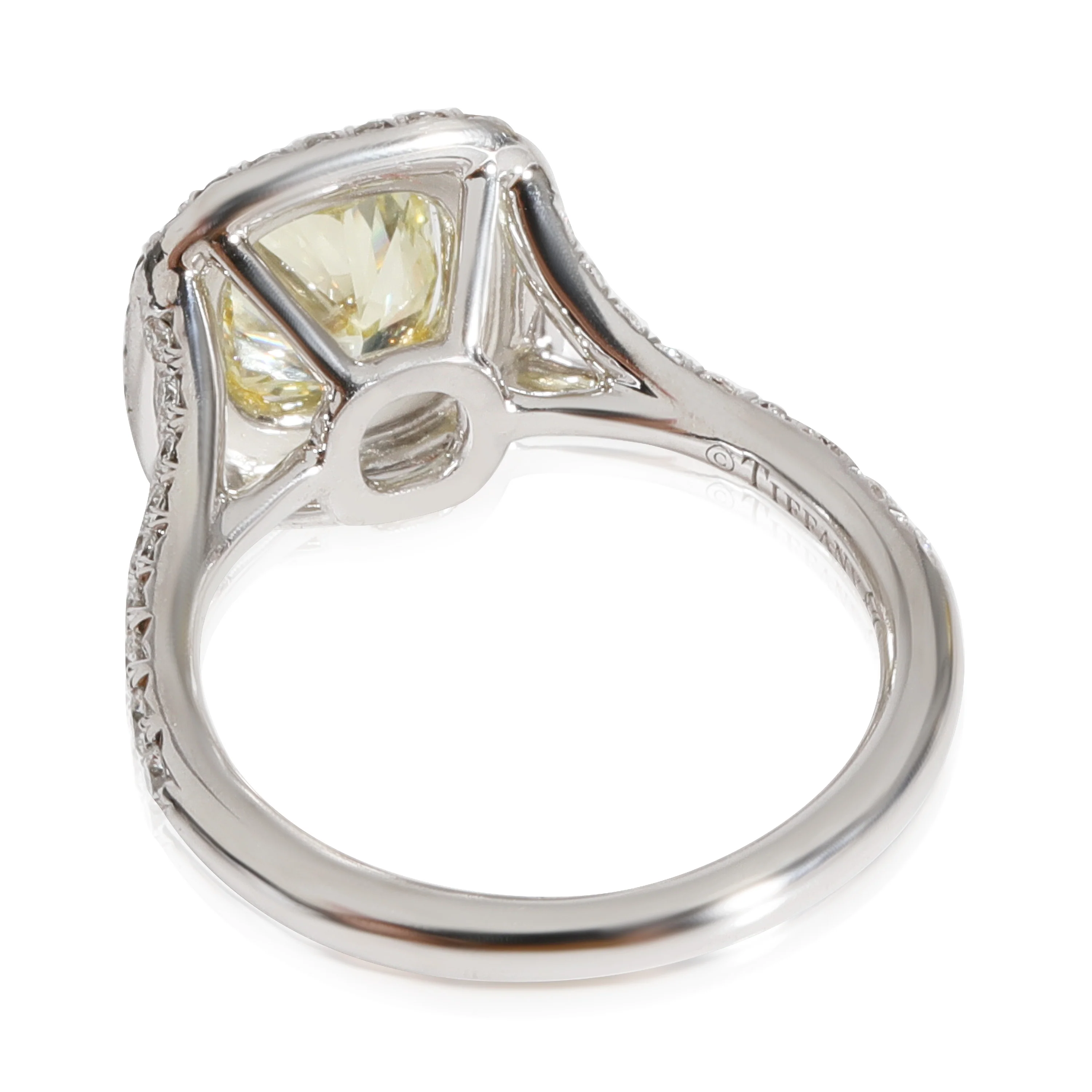 Tiffany & Co. Soleste Diamond  Ring in 18KYG/Plat Fancy Yellow 1.55 CTW - Image 3