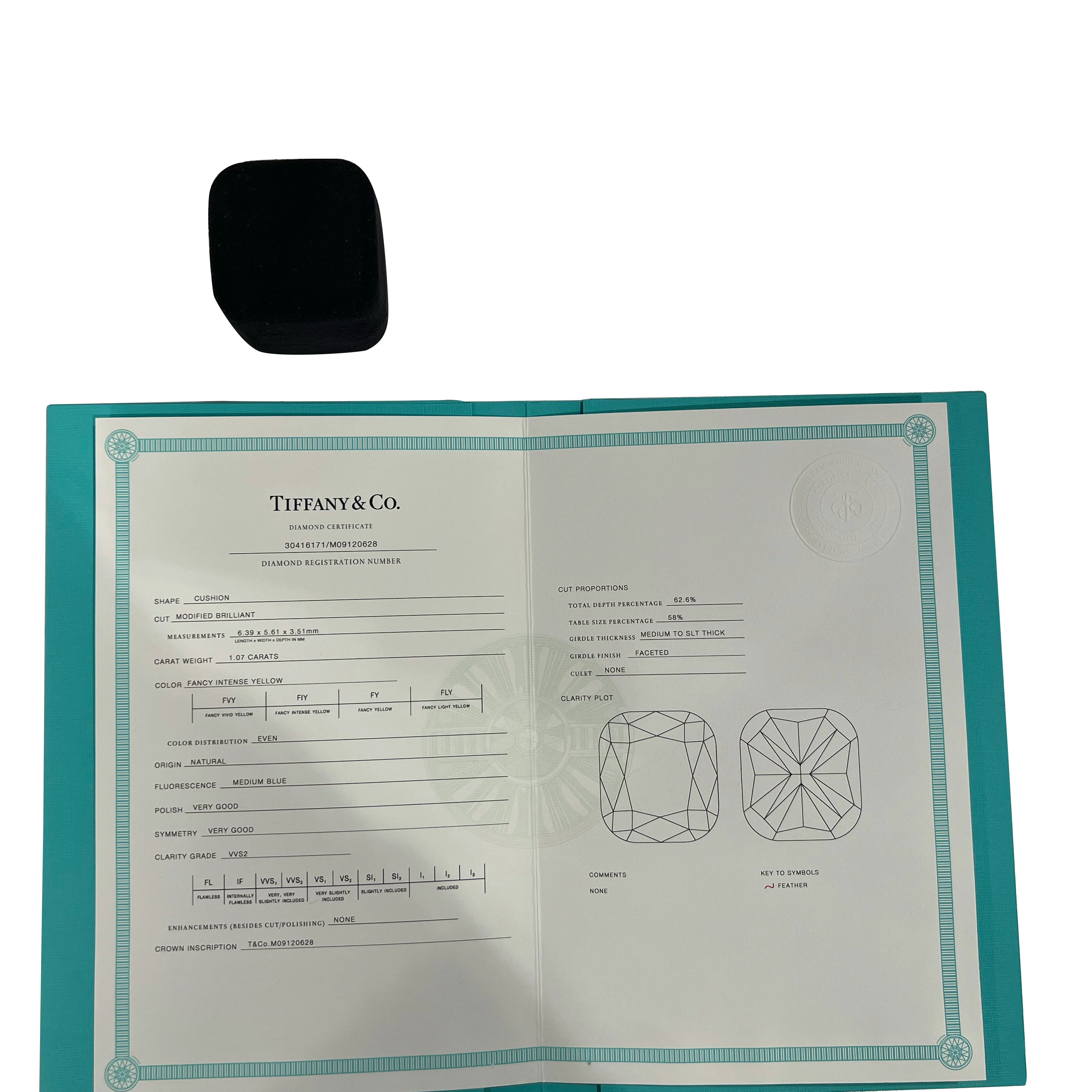 Tiffany & Co. Soleste Diamond  Ring in 18KYG/Plat Fancy Yellow 1.55 CTW - Image 5