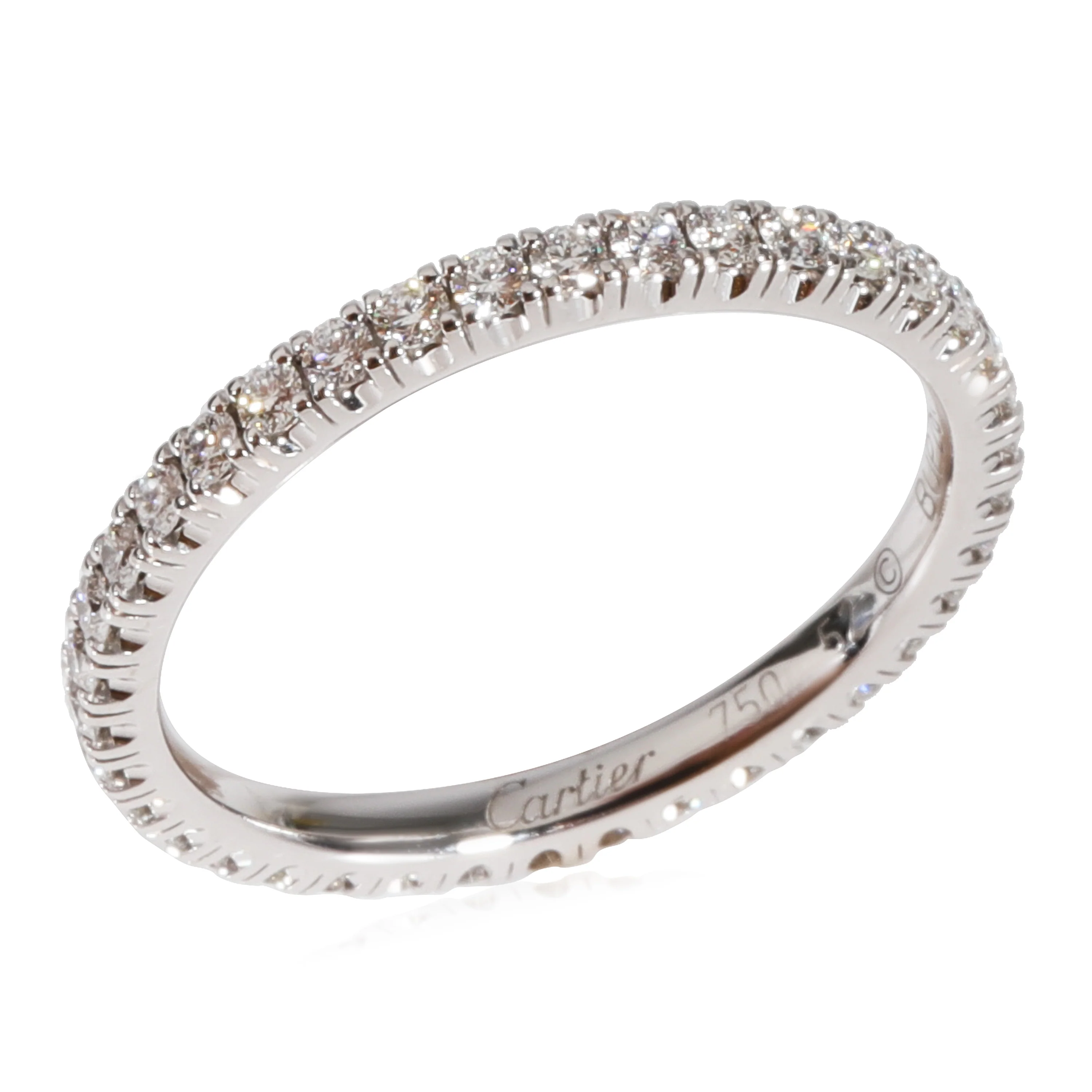 Cartier Etincelle De Cartier Wedding Band in 18k White Gold 0.47 CTW - Image 4