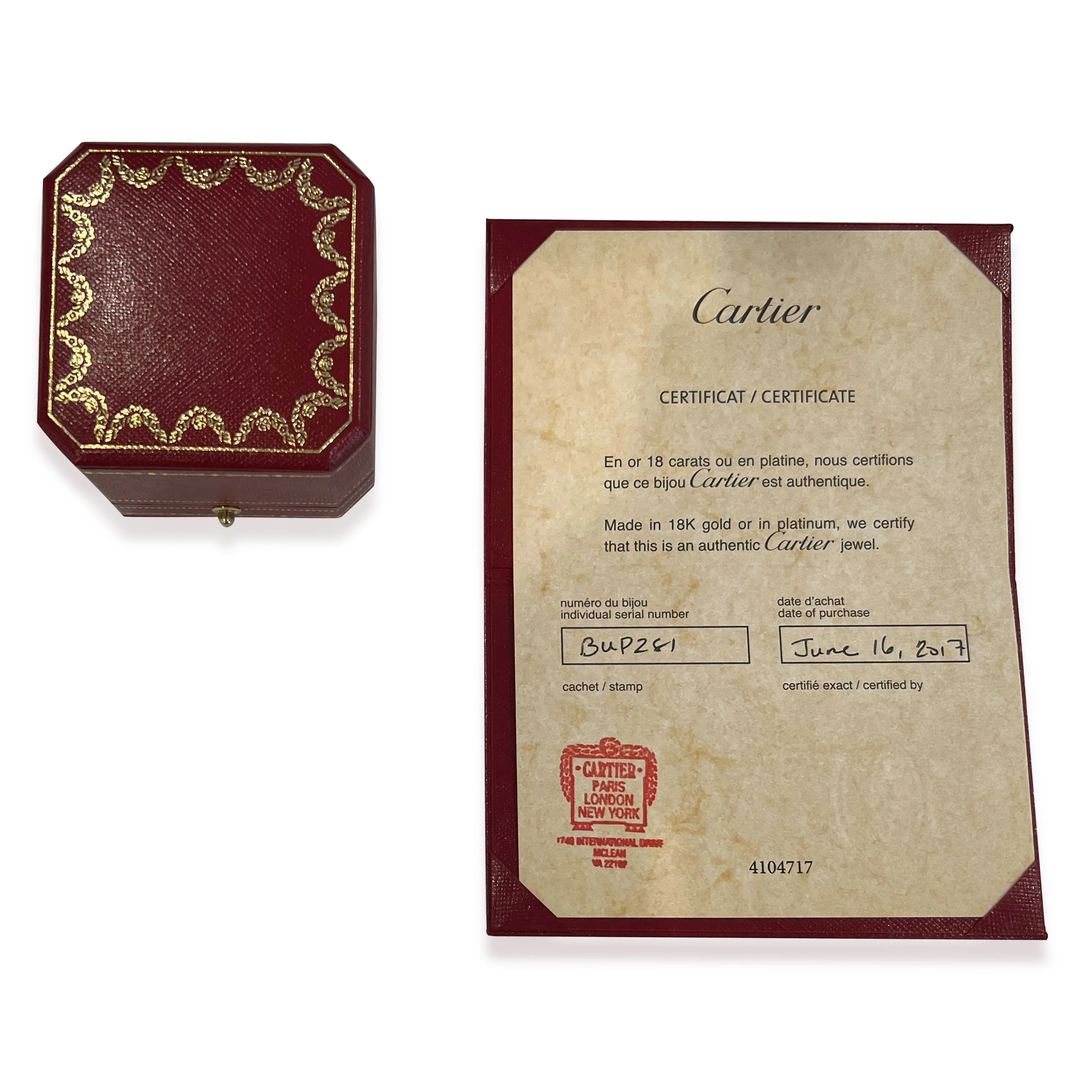 Cartier Etincelle De Cartier Wedding Band in 18k White Gold 0.47 CTW - Image 5