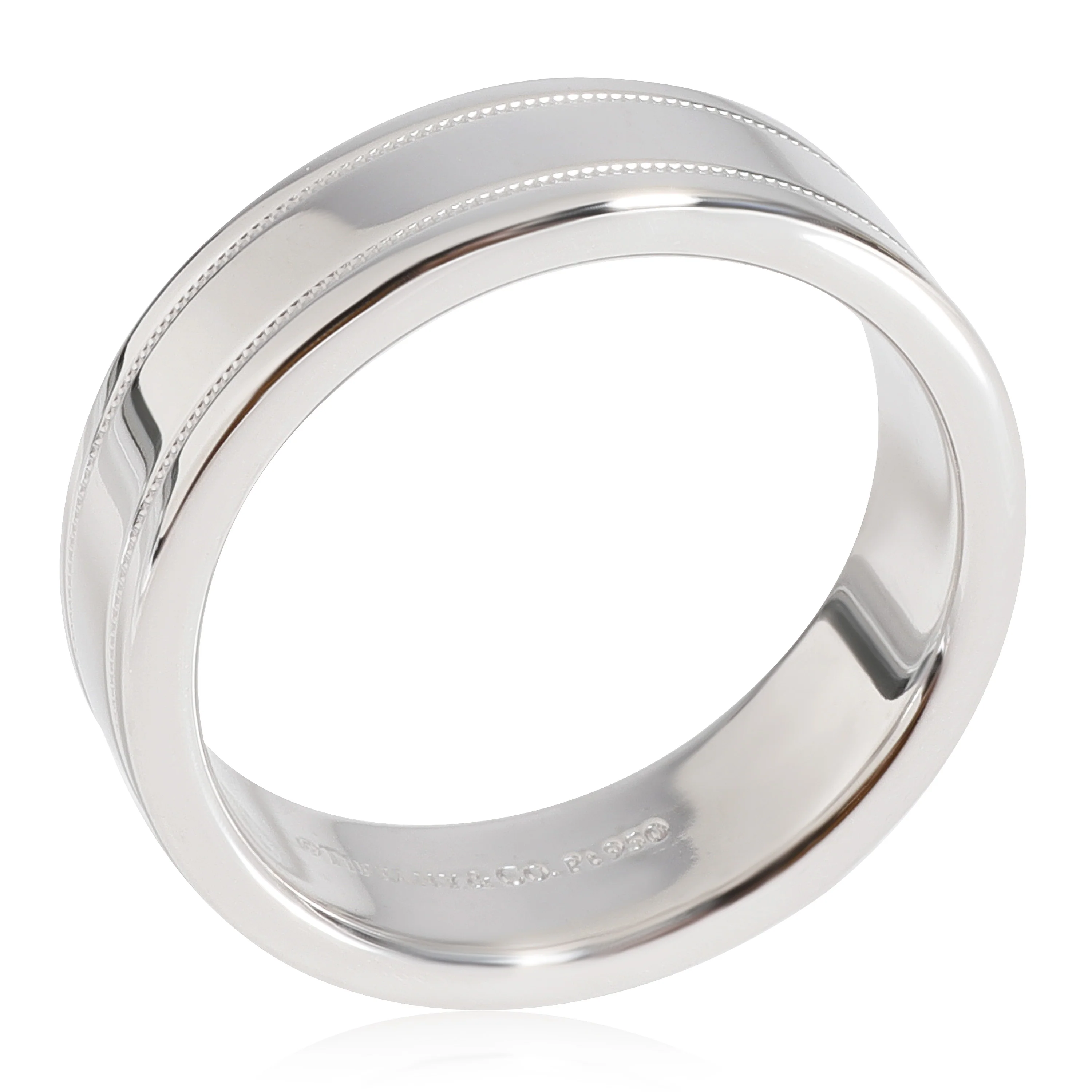 Tiffany & Co. Tiffany Together Essential Milgrain Band Ring in Platinum - Image 3