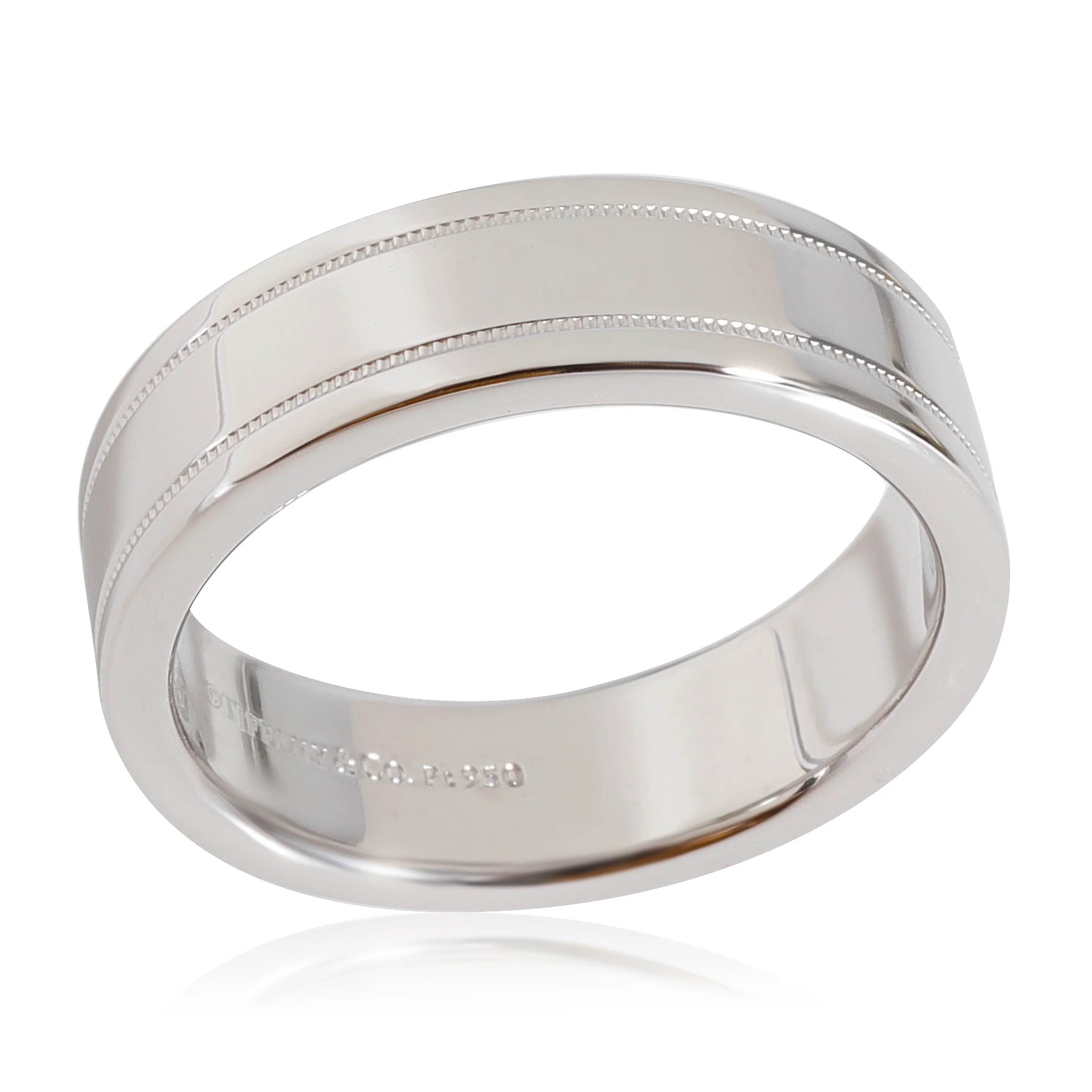 Tiffany & Co. Tiffany Together Essential Milgrain Band Ring in Platinum - Image 4