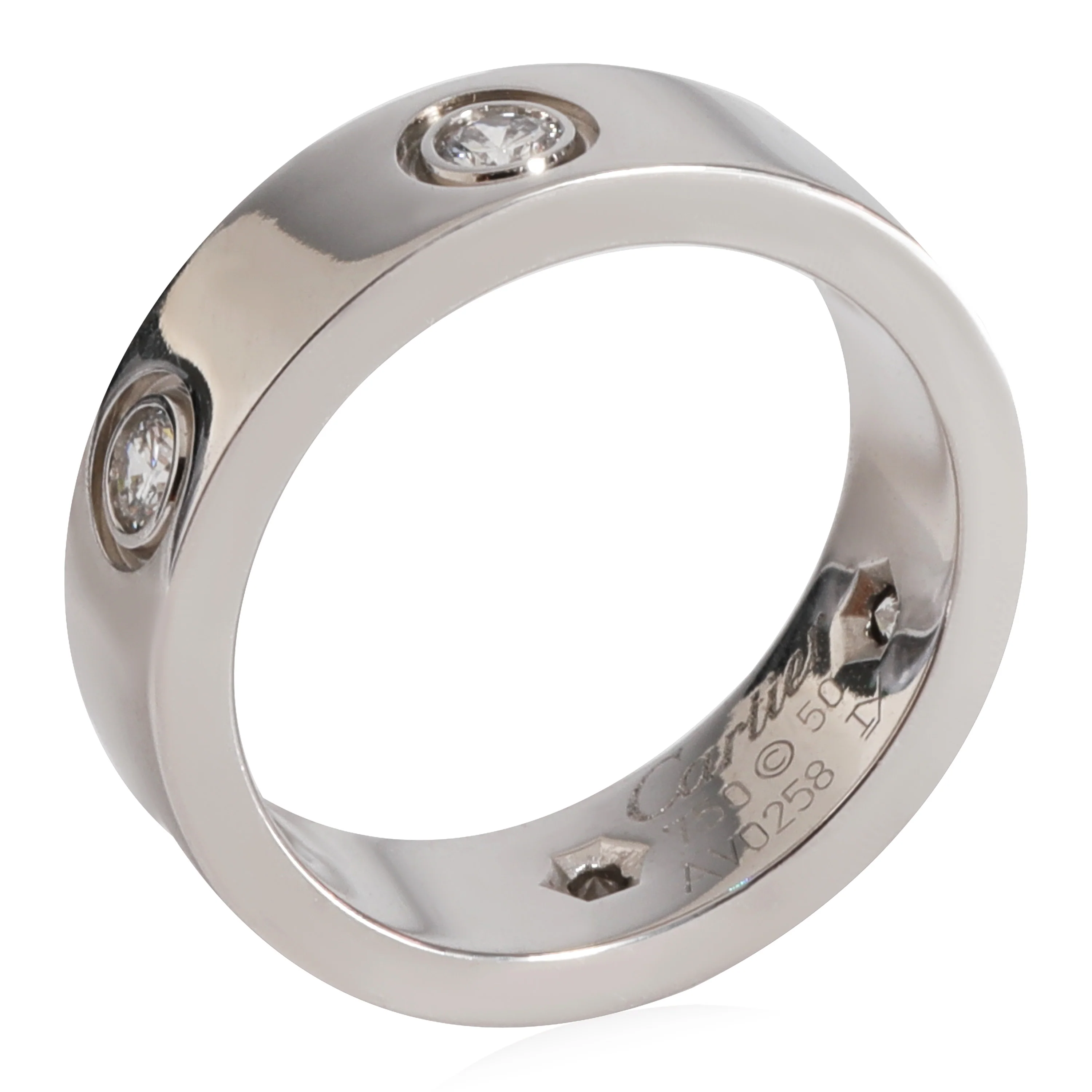 Love Ring, 6 Diamonds (White Gold) - Image 3