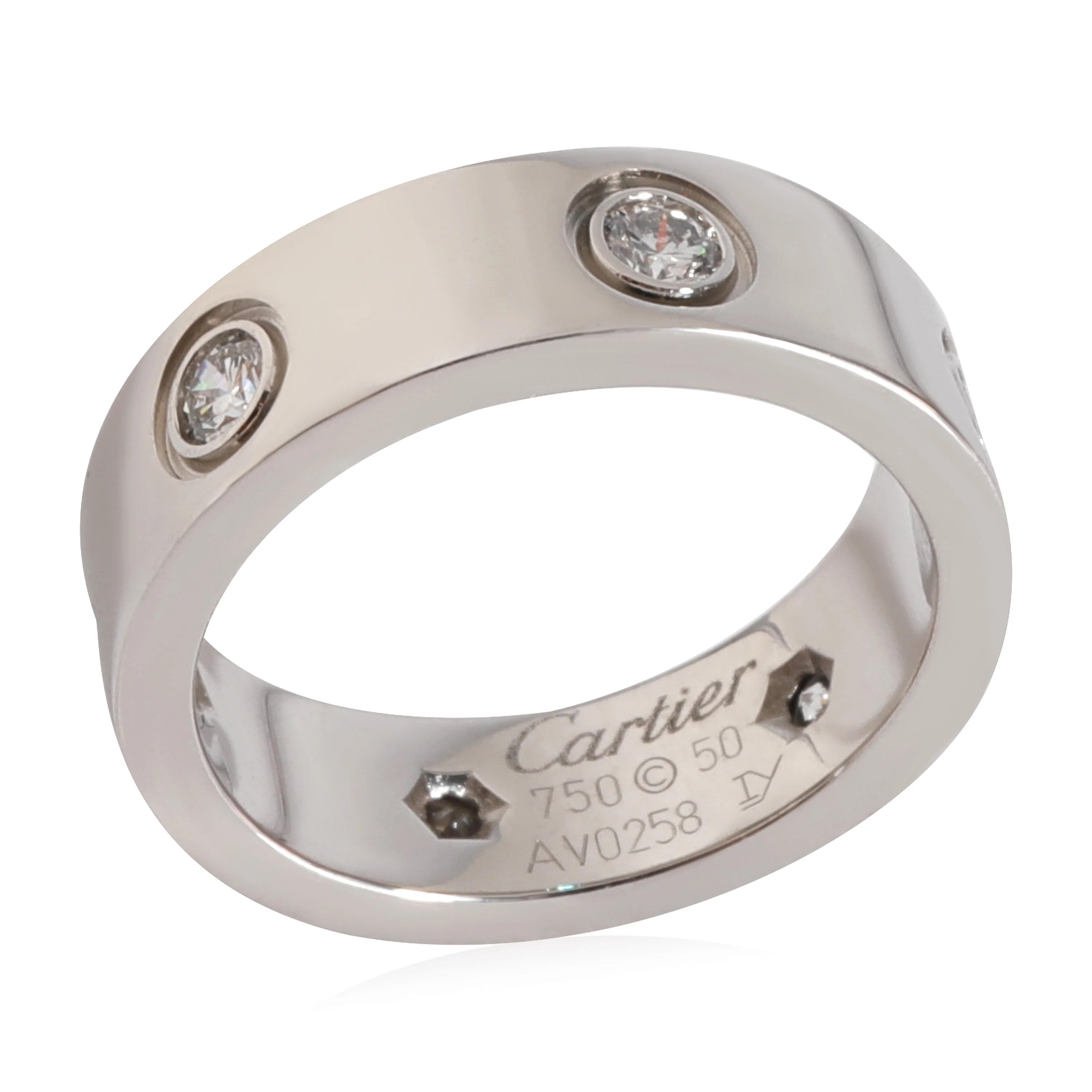 Love Ring, 6 Diamonds (White Gold) - Image 4