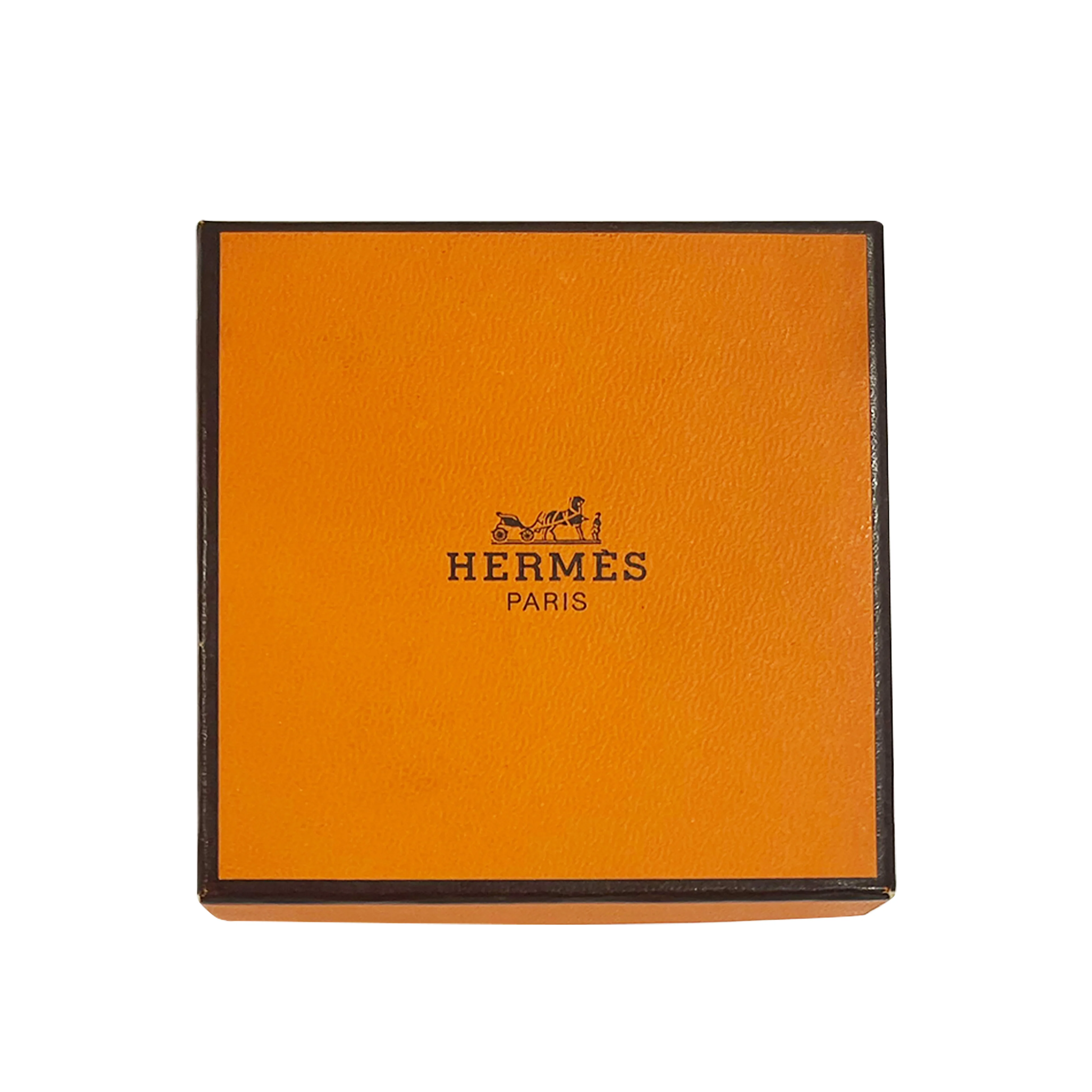 Hermès Plated Narrow Blue Enamel Crouching Cats Bangle Bracelet, 9mm - Image 4