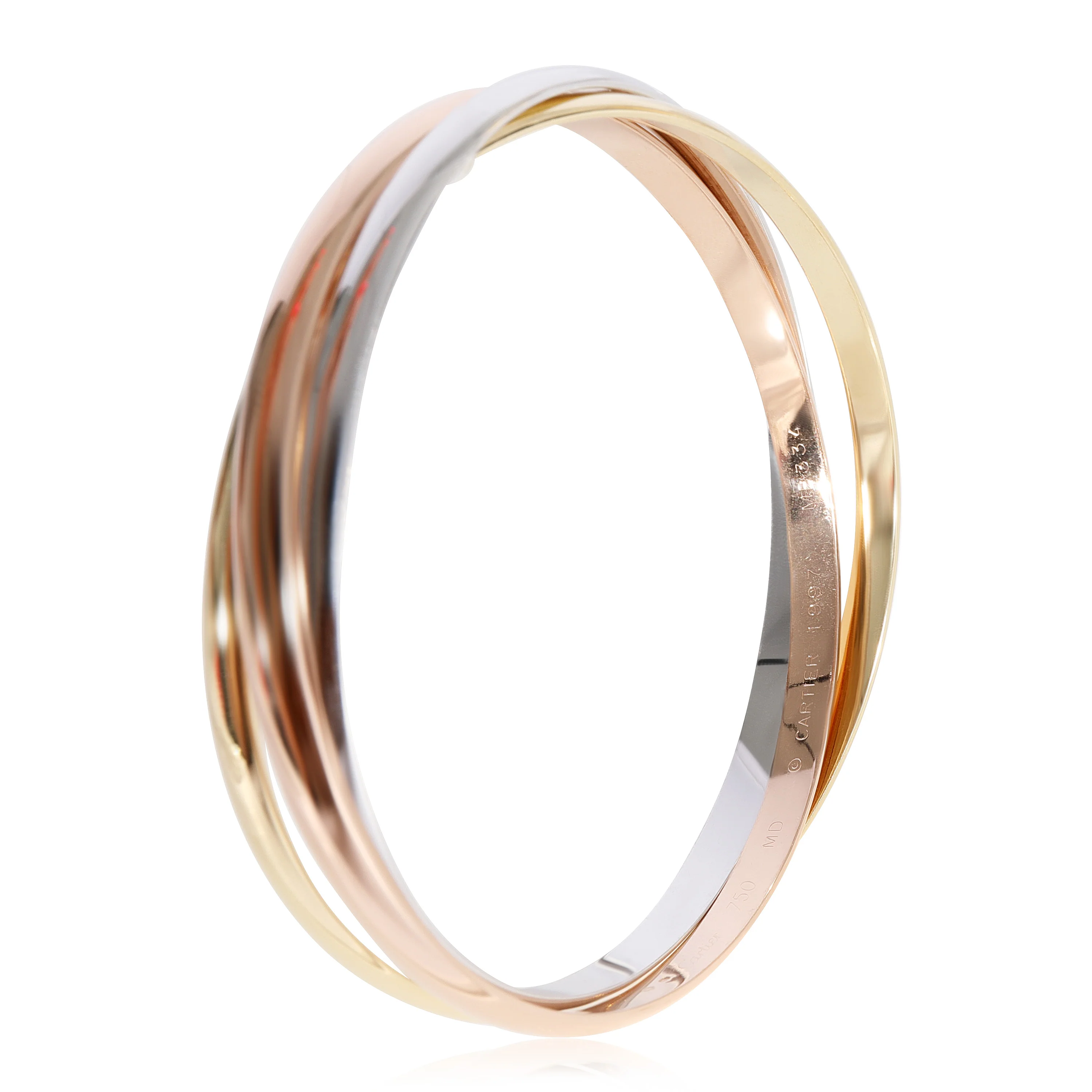 Cartier Trinity Bracelet (White Gold, Yellow Gold, Rose Gold) - Image 4