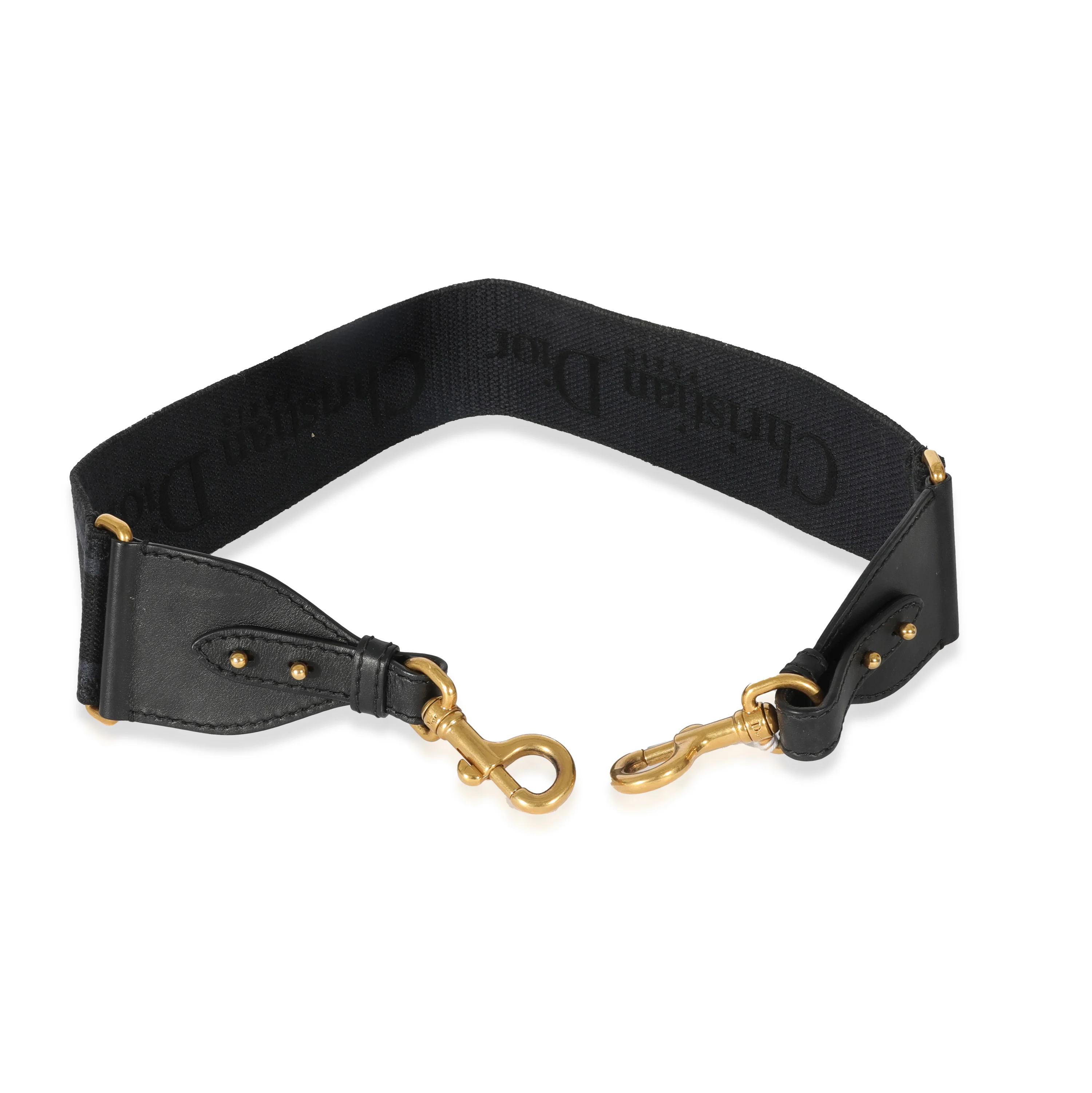 Navy Canvas Logo Embroidered Strap - Image 3