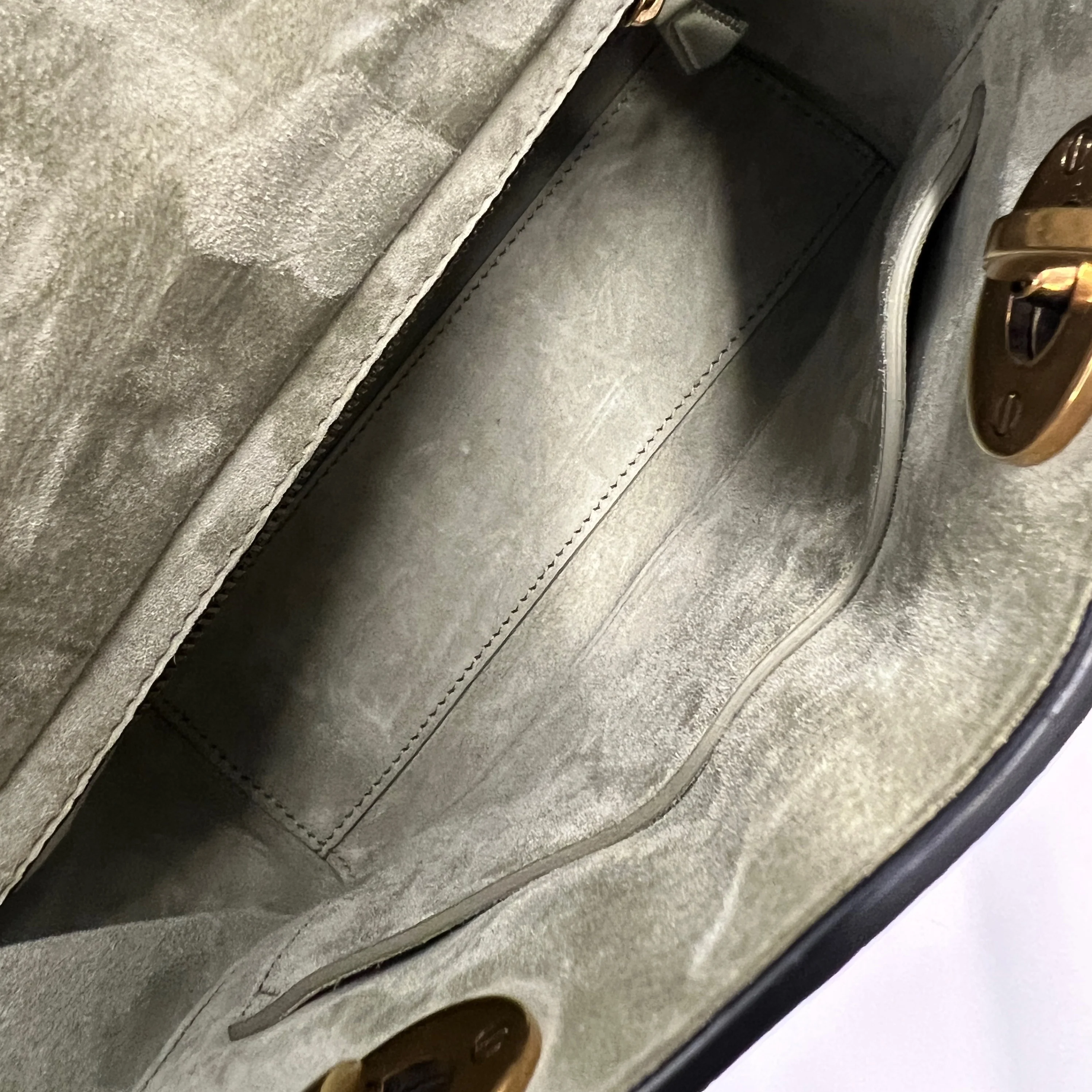 Green Crinkled Patent Cannage Lucky Badges My Lady Dior Bag - Image 9