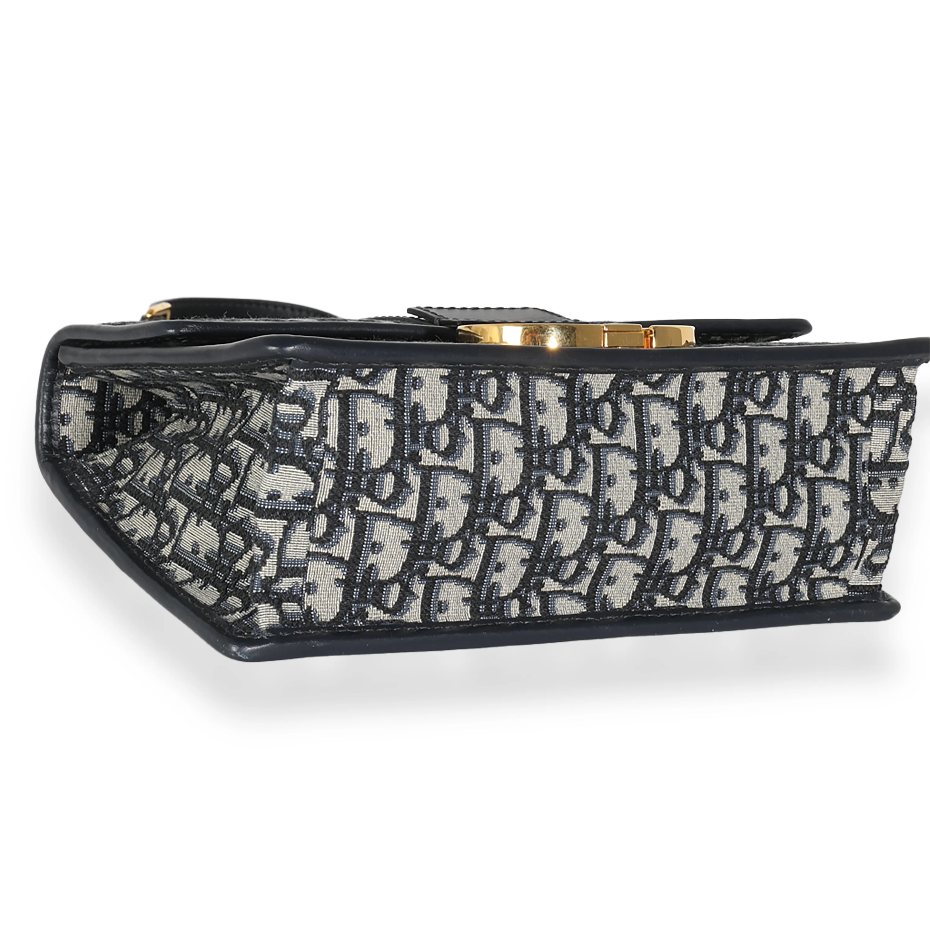 Navy Oblique Jacquard 30 Montaigne Chain Bag - Image 6