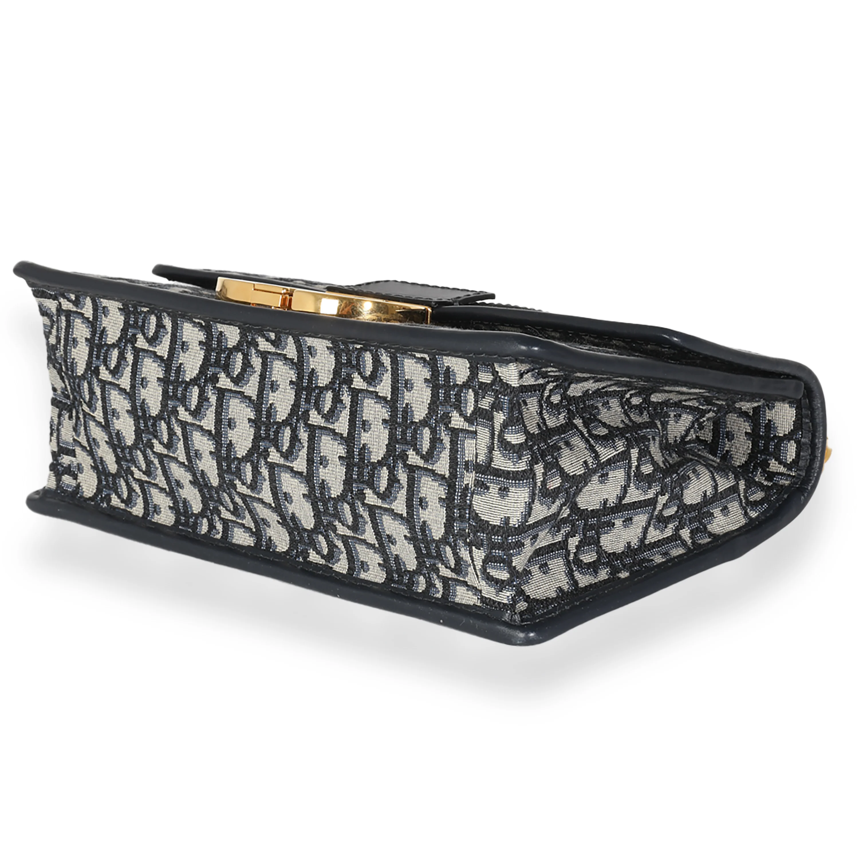 Navy Oblique Jacquard 30 Montaigne Chain Bag - Image 7